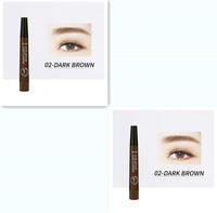 HKM-115283 Four-Headed Eyebrow Pencil - Long-Lasting, Waterproof, Natural Finish in 4 Shades