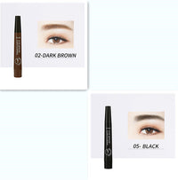 HKM-115283 Four-Headed Eyebrow Pencil - Long-Lasting, Waterproof, Natural Finish in 4 Shades