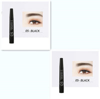 HKM-115283 Four-Headed Eyebrow Pencil - Long-Lasting, Waterproof, Natural Finish in 4 Shades