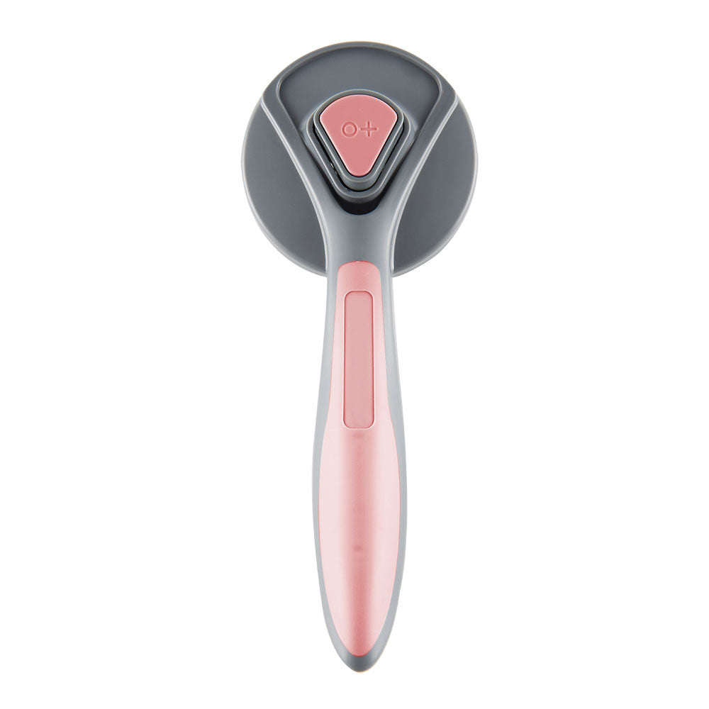 HKM-985043 Self-Cleaning Slicker Brush for Cats and Dogs - Grooming Tool for Shedding, Detangling, and Massage