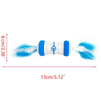 HKM-051859 Automatic Smart Electric Cat Ball with Real Animal Feathers - Multi-Color Toy for Cats