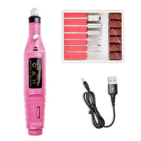 HKM-402707 Electric Nail Drill Machine with Variable Speed Control, Lightweight Design for Natural and Artificial Nails, 20,000 RPM
