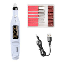 HKM-402707 Electric Nail Drill Machine with Variable Speed Control, Lightweight Design for Natural and Artificial Nails, 20,000 RPM