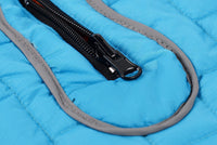 HKM-080211 Waterproof Reflective French Dog Jacket for Small to Large Dogs - Winter Pet Clothing in Red, Blue, and Purple