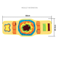 HKM-149331 Interactive Anti-Slip Sniff Mat for Dogs - Bite-Resistant Slow Feeding Pad