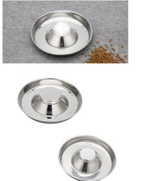 HKM-668819 Stainless Steel Pet Food Bowl for Cats and Dogs - Multiple Sizes Available