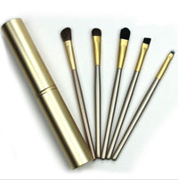 HKM-688147 5-Piece Portable Mini Eye Makeup Brush Set with Horse and Fiber Hair