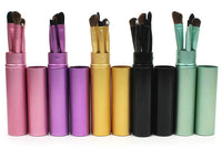 HKM-688147 5-Piece Portable Mini Eye Makeup Brush Set with Horse and Fiber Hair
