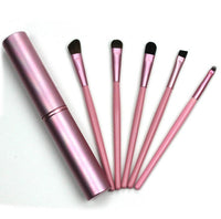 HKM-688147 5-Piece Portable Mini Eye Makeup Brush Set with Horse and Fiber Hair