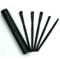 HKM-688147 5-Piece Portable Mini Eye Makeup Brush Set with Horse and Fiber Hair
