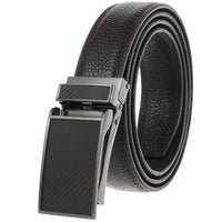 HKM-659475 Automatic Ratchet Buckle Leather Belt for Men - Model LY33-0863-5