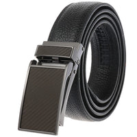 HKM-659475 Automatic Ratchet Buckle Leather Belt for Men - Model LY33-0863-5