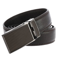 HKM-659475 Automatic Ratchet Buckle Leather Belt for Men - Model LY33-0863-5