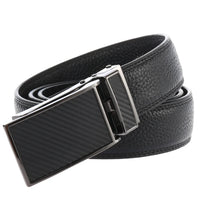HKM-659475 Automatic Ratchet Buckle Leather Belt for Men - Model LY33-0863-5
