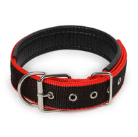 HKM-593619 Soft Leather Lined Nylon and Polypropylene Foam Pet Collar - Adjustable Sizes Available