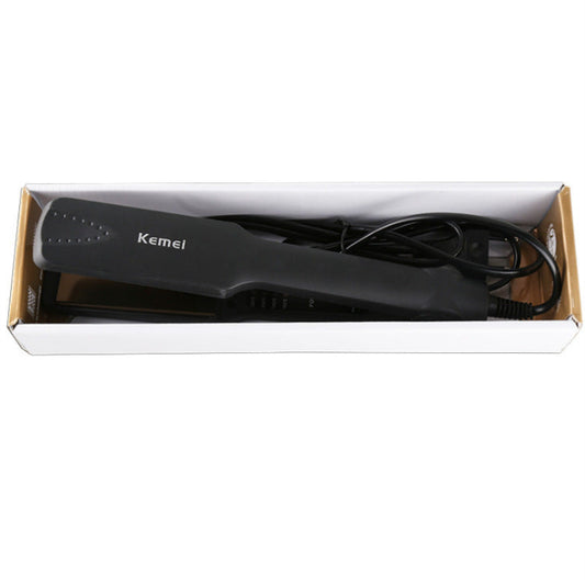 HKM-844435 Electric Hair Straightener with Inner Buckle for Wet and Dry Hair, 220°C Max Temperature, Wireless Charging