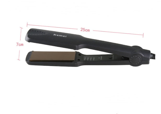 HKM-844435 Electric Hair Straightener with Inner Buckle for Wet and Dry Hair, 220°C Max Temperature, Wireless Charging