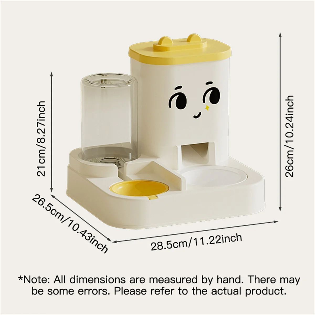 HKM-667667 Large Capacity Pet Feeding and Water Dispenser for Cats and Dogs