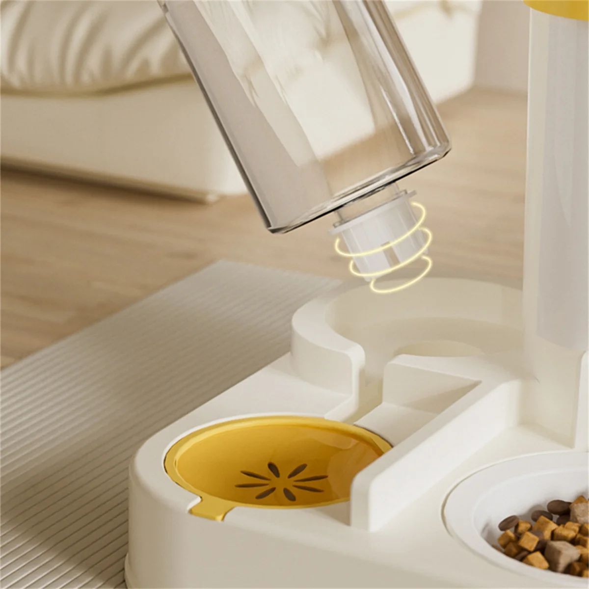 HKM-667667 Large Capacity Pet Feeding and Water Dispenser for Cats and Dogs