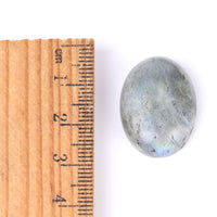 HKM-980115 Labradorite Gemstone Cabochon Flat Bottom Ring Face - Natural Stone, 13x18mm to 30x40mm Sizes