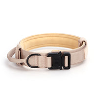 HKM-411667 Adjustable Tactical Dog Collar with Traction Rope for Medium to Large Breeds