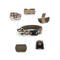 HKM-411667 Adjustable Tactical Dog Collar with Traction Rope for Medium to Large Breeds