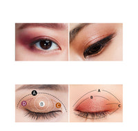 HKM-440659 18-Color Portable Matte Eyeshadow Palette - Waterproof, Long-Lasting, Versatile Textures