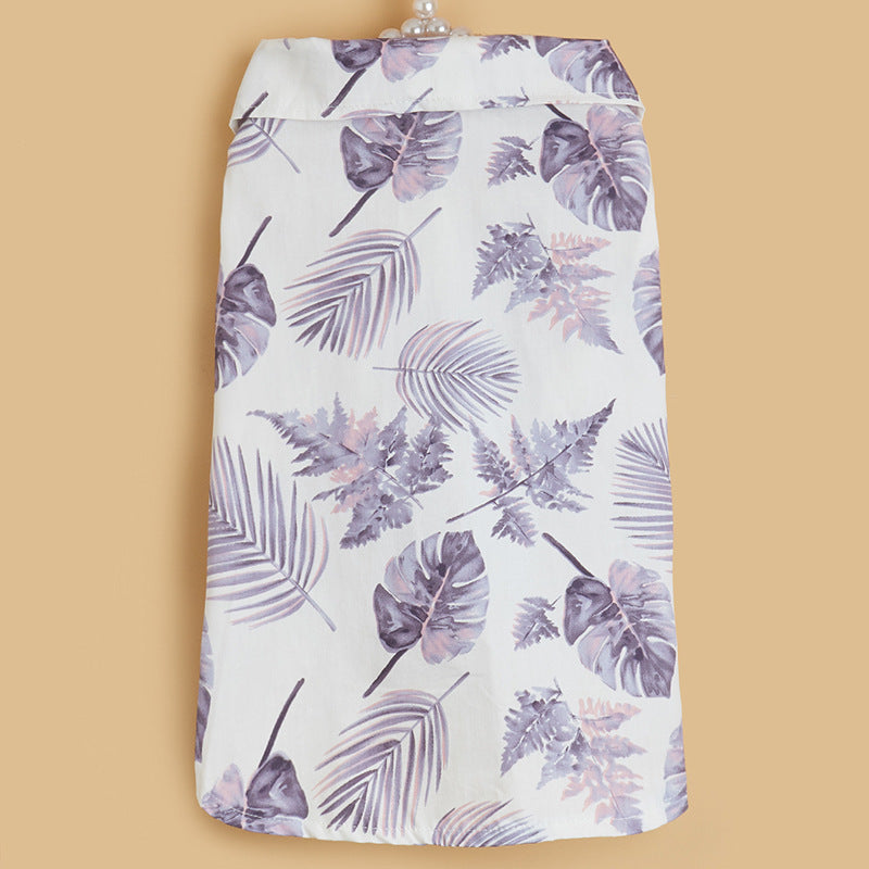 HKM-597267 Hawaiian Style Beach Shirt for Dogs - Polyester Summer Apparel