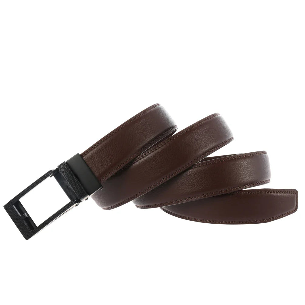 HKM-953235 Automatic Buckle Men's Belt - Model LY33-0140-1, Durable Construction, Adjustable Fit
