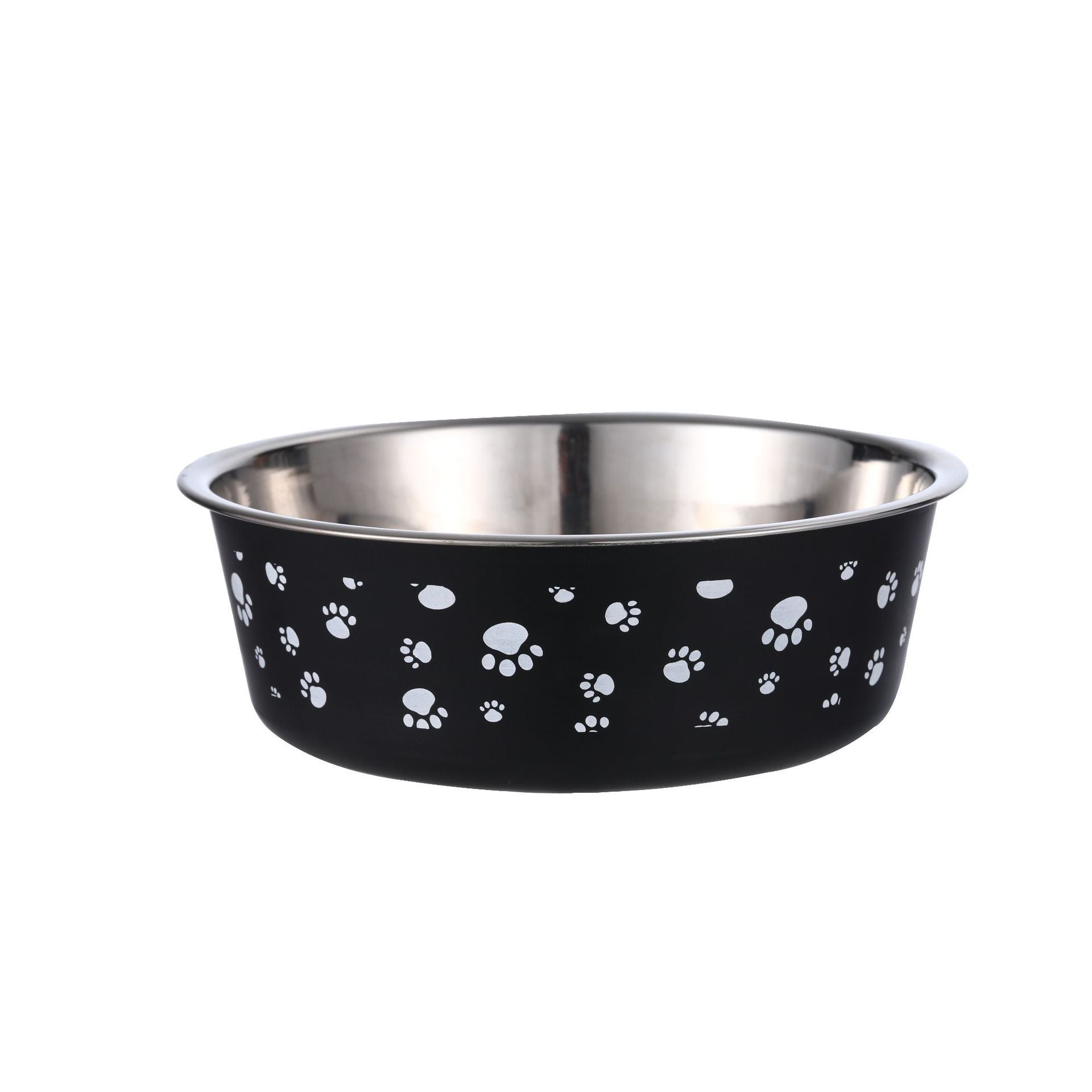 JMT-887306 Stainless Steel Pet Food Bowl in Multiple Sizes with Durable PP Base