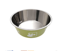 HKM-222419 Stainless Steel Pet Food Bowl in Multiple Sizes with Durable PP Base
