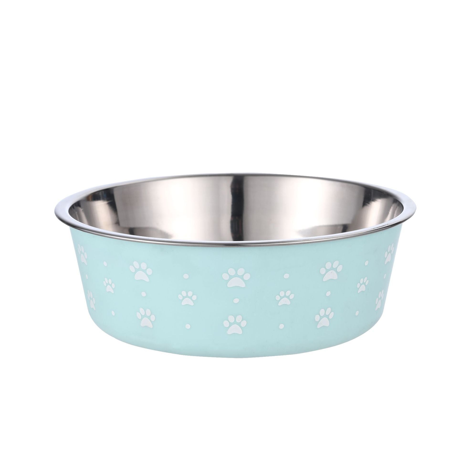 JMT-887306 Stainless Steel Pet Food Bowl in Multiple Sizes with Durable PP Base