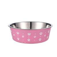 HKM-222419 Stainless Steel Pet Food Bowl in Multiple Sizes with Durable PP Base