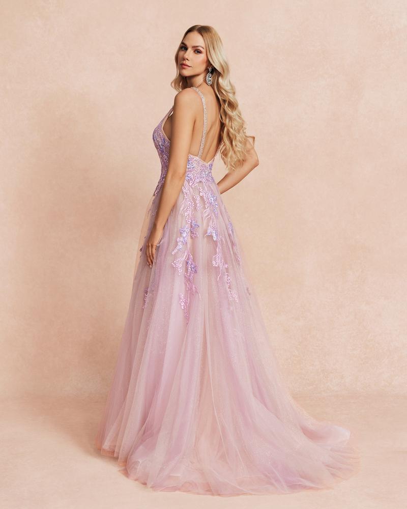HKM-054675 Elegant Purple Evening Dress EZ25087 for Special Occasions