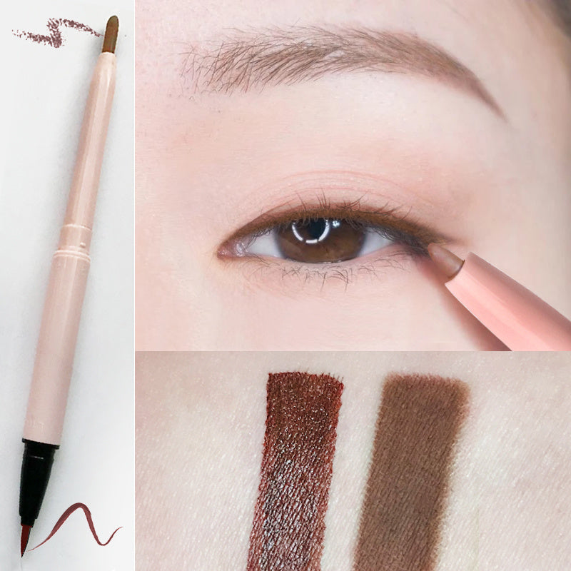 HKM-079059 Waterproof Hard Tip Liquid Eyeliner - Anti-Smudge, Dark Brown, Black, Perilla Wine Red Options