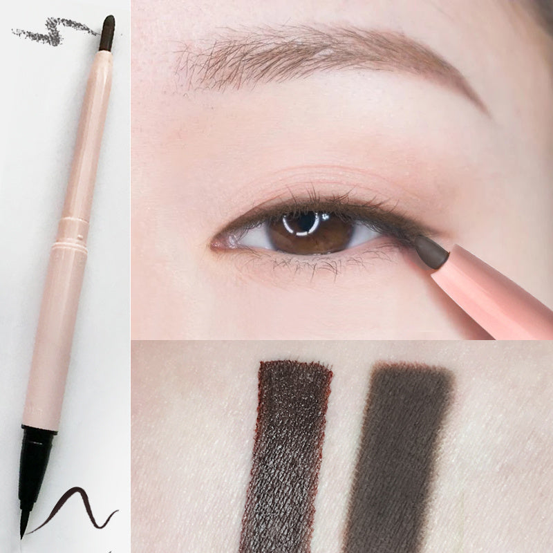 HKM-079059 Waterproof Hard Tip Liquid Eyeliner - Anti-Smudge, Dark Brown, Black, Perilla Wine Red Options