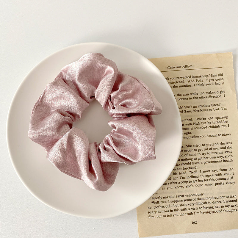 HKM-224147 Large Intestine Loop Hair Rope - Handmade Cloth Hair Accessory for Women