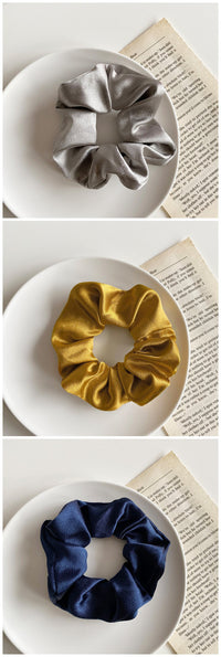HKM-224147 Large Intestine Loop Hair Rope - Handmade Cloth Hair Accessory for Women