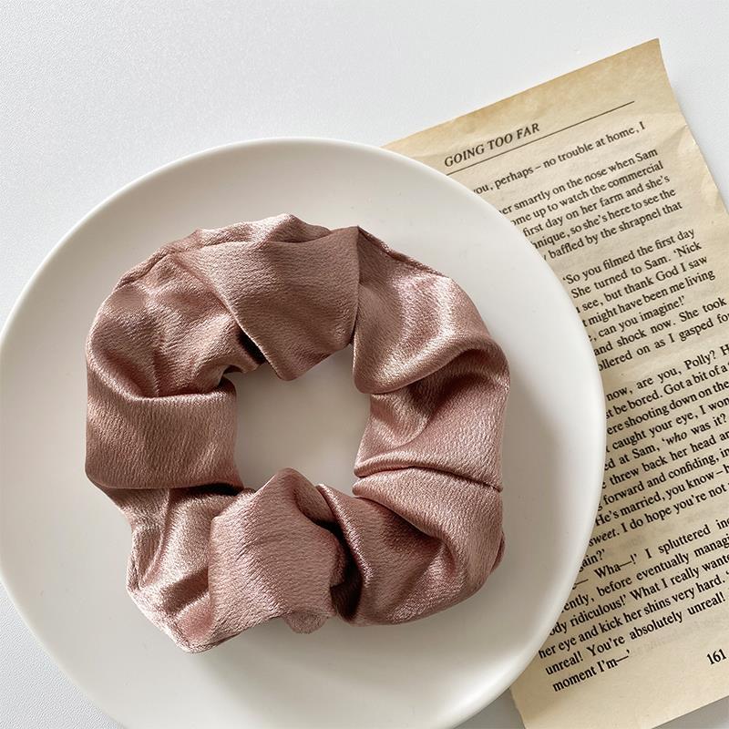 HKM-224147 Large Intestine Loop Hair Rope - Handmade Cloth Hair Accessory for Women