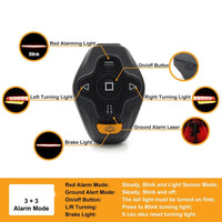 HKM-596883 Remote Control Tail Light for Bicycles - Enhanced Visibility and Safety