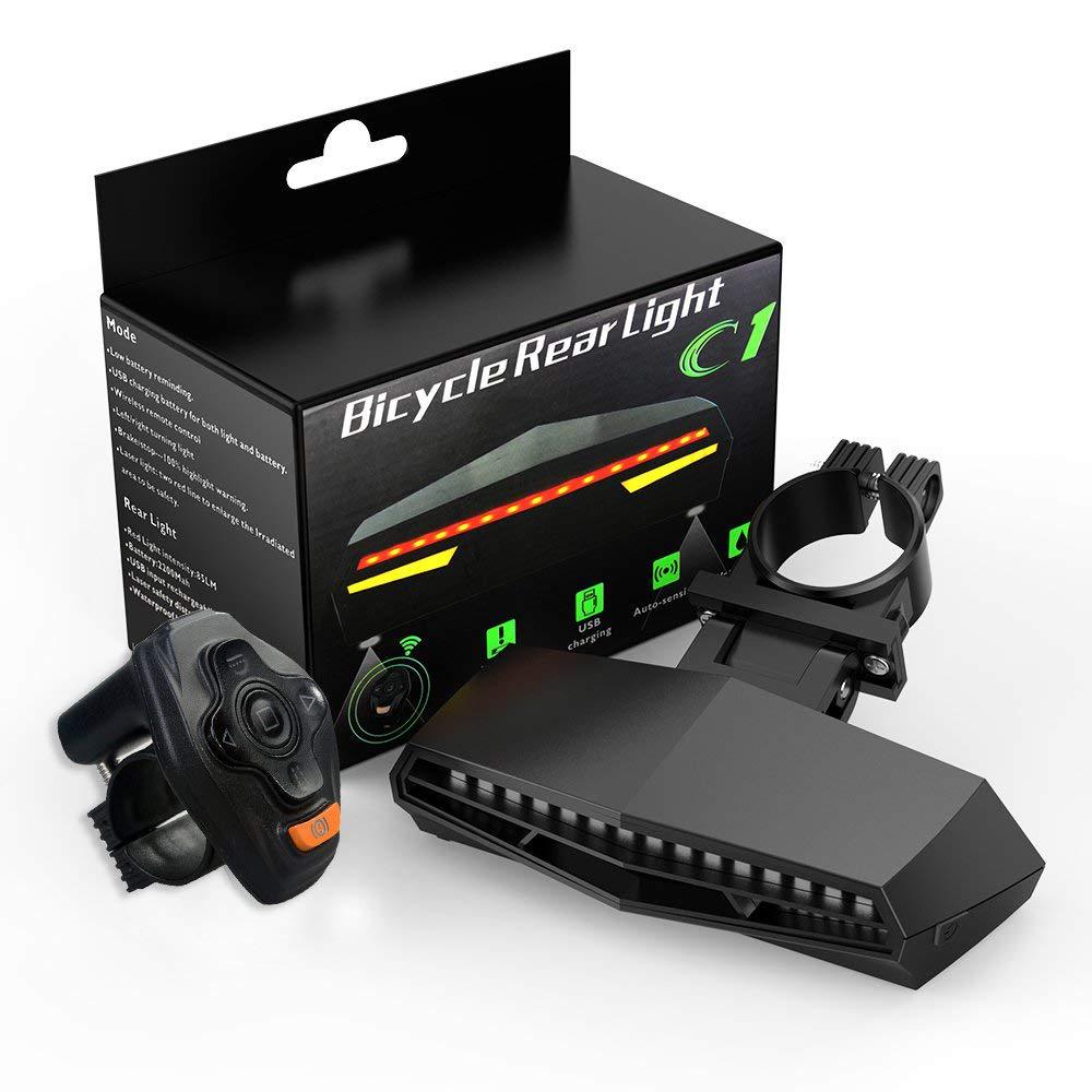 HKM-596883 Remote Control Tail Light for Bicycles - Enhanced Visibility and Safety