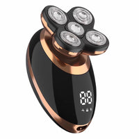 HKM-511635 USB Rechargeable 5-in-1 Electric Shaver with LCD Display and Waterproof Design