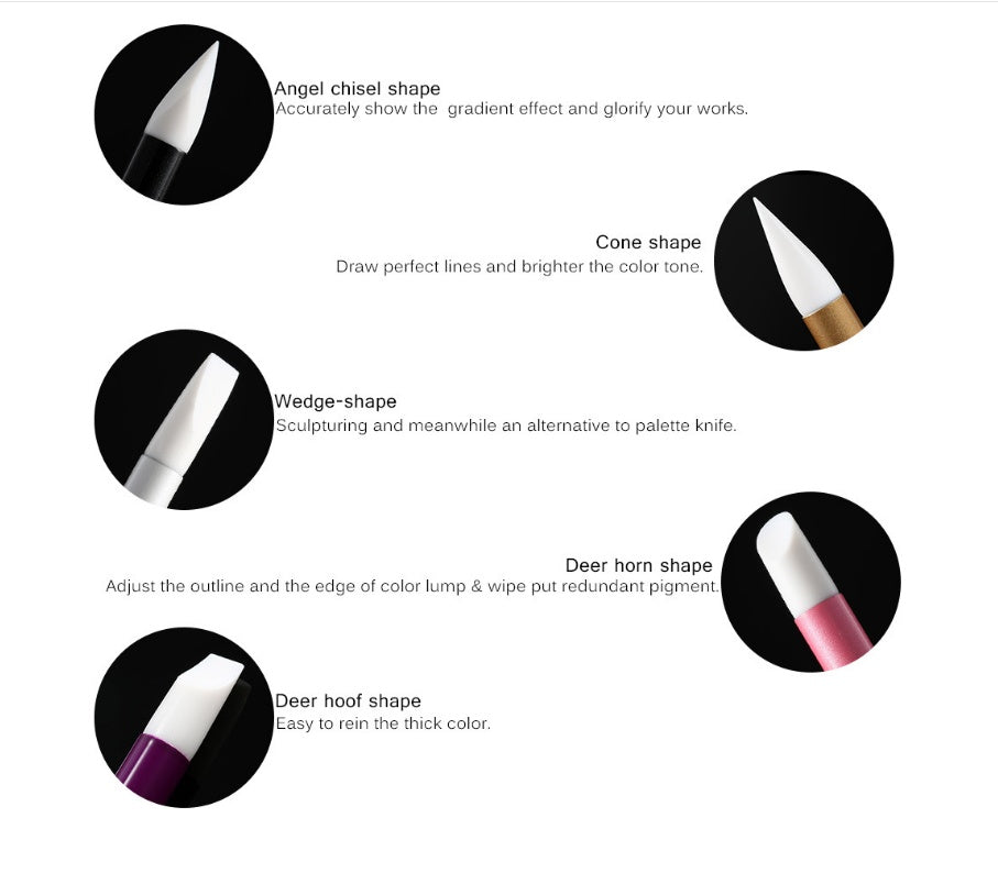 HKM-822931 Nail Art Silicone Engraving Pen with Hollow Tip - 13cm Length