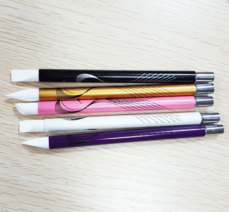 HKM-822931 Nail Art Silicone Engraving Pen with Hollow Tip - 13cm Length