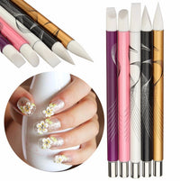 HKM-822931 Nail Art Silicone Engraving Pen with Hollow Tip - 13cm Length