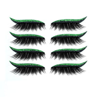 HKM-452179 Magnetic 3D False Eyelashes - 4 Pairs of Glue-free Self-adhesive Lashes in Various Colors