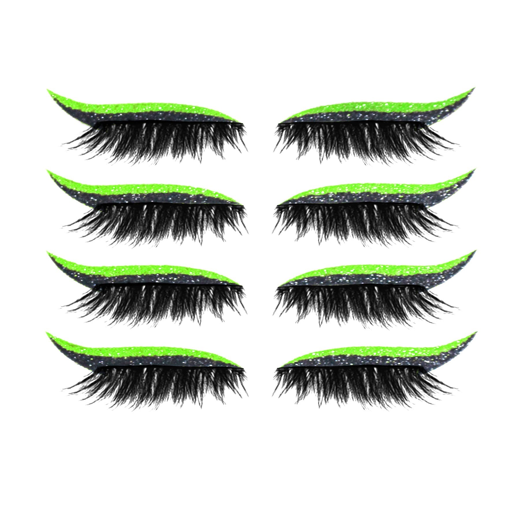 HKM-452179 Magnetic 3D False Eyelashes - 4 Pairs of Glue-free Self-adhesive Lashes in Various Colors