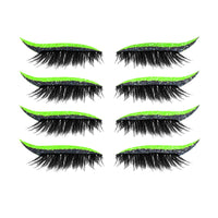 HKM-452179 Magnetic 3D False Eyelashes - 4 Pairs of Glue-free Self-adhesive Lashes in Various Colors