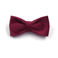 HKM-162515 Soft Burgundy Velvet Dog Collar with Engraved Gold Metal Clasp - Includes Bow Tie and Leash