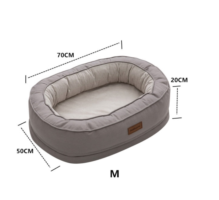 HKM-085587 Orthopedic Waterproof Pet House with Comfortable Cloth Nest for Cats and Dogs